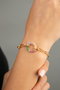 Heliophilia Silver Pulsera de Metal Dorada con Circonita CBL9333